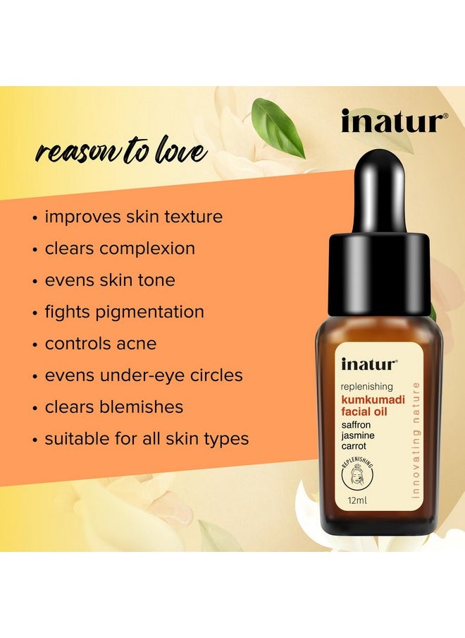INATUR inatur Kumkumadi Combo of Facial Oil + Face Cleanser for Glowing and Brightening Skin | Ayurvedic Blends | 100% Vegan and Natural  - Image 4