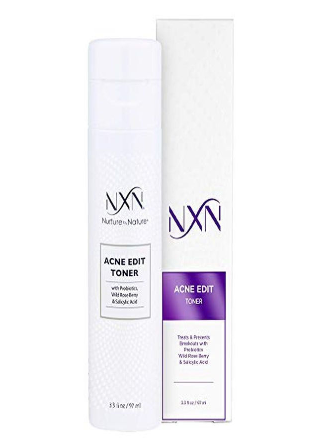 NXN Acne Facial Toner With Salicylic Acid, Witch Hazel, Probiotics & Natural MultiFruit Extracts Alcohol Free Treatment For All Skin Types  - Image 1