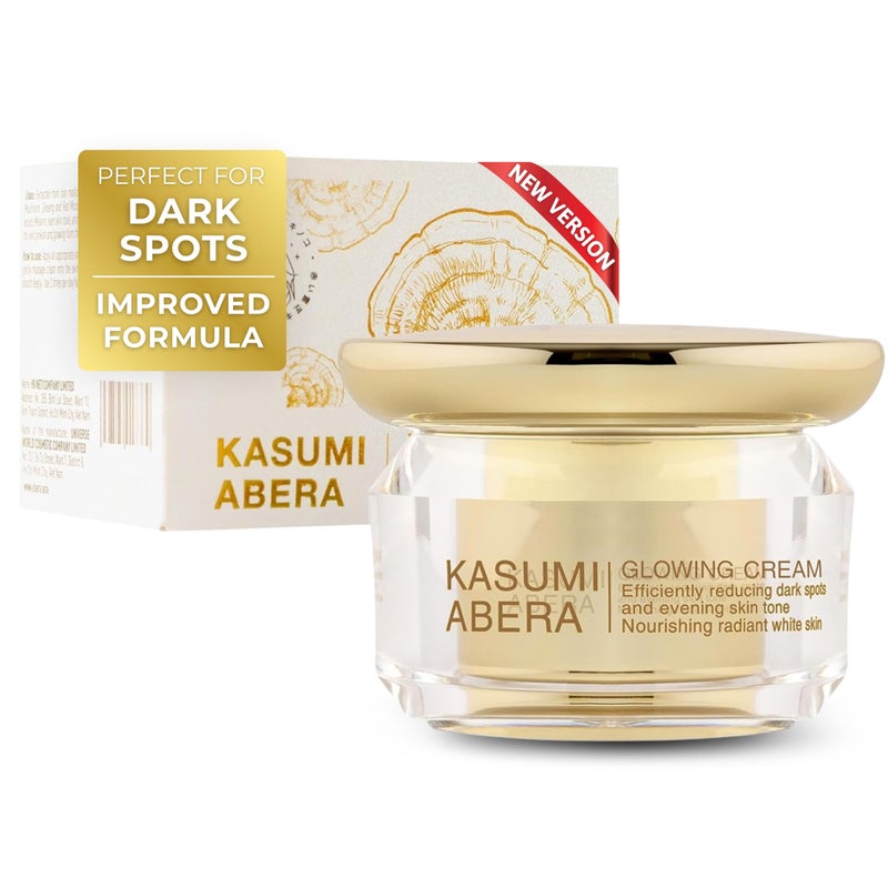 ABERA Kasumi Glowing Cream, Melasma Treatment For Face with Niacinamide & HA, Dark Spot Remover, Reduce Fine Lines, Wrinkles, Anti-aging, with Red Ginseng Extract (1.06 Oz Per Item)(Upgraded Version) - Image 1
