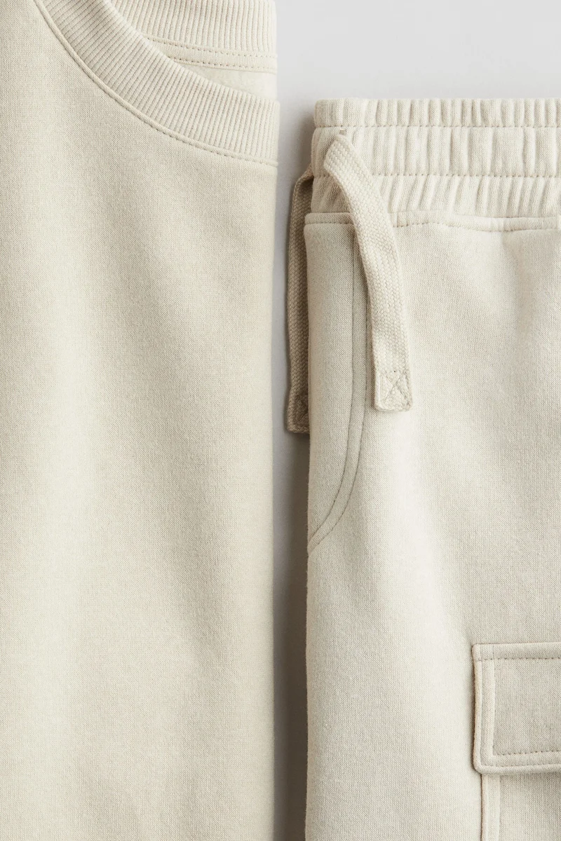 H&M 2-piece sweatshirt and shorts set