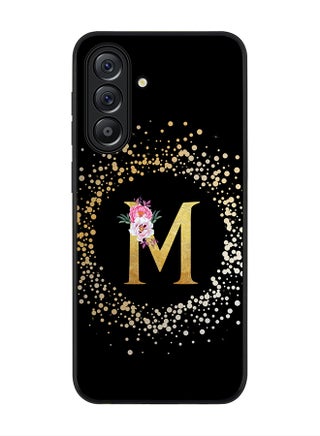 Custom Monogram Floral - M ( Black )