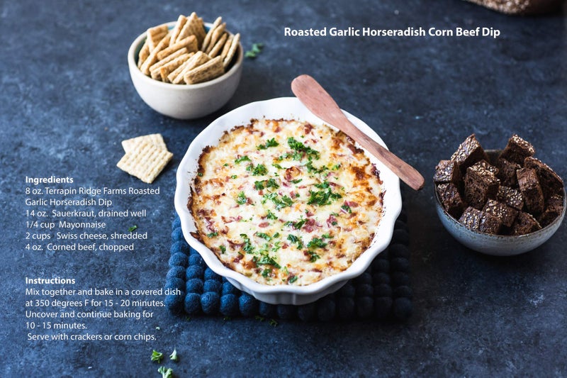 Terrapin Ridge Farms Roasted Garlic Horseradish Dip - Bold and Creamy Condiment for Meats, Sandwiches & Snacks, Gluten Free & Keto Friendly - 10.2 oz jar - Image 3