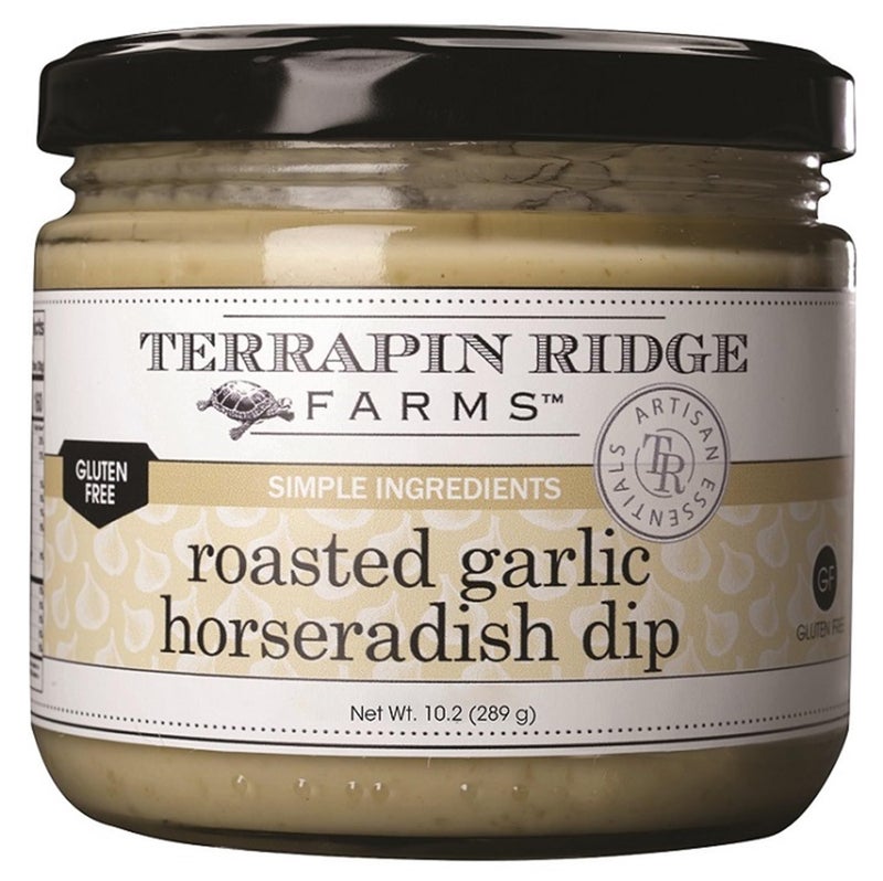 Terrapin Ridge Farms Roasted Garlic Horseradish Dip - Bold and Creamy Condiment for Meats, Sandwiches & Snacks, Gluten Free & Keto Friendly - 10.2 oz jar - Image 1