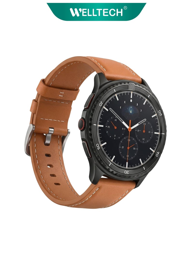 WELLTECH SW46 Fitness Tracker Smart Watch – Heart Rate Blood Oxygen Sleep Monitor, Step Counter, Bluetooth, Android iOS - Image 1