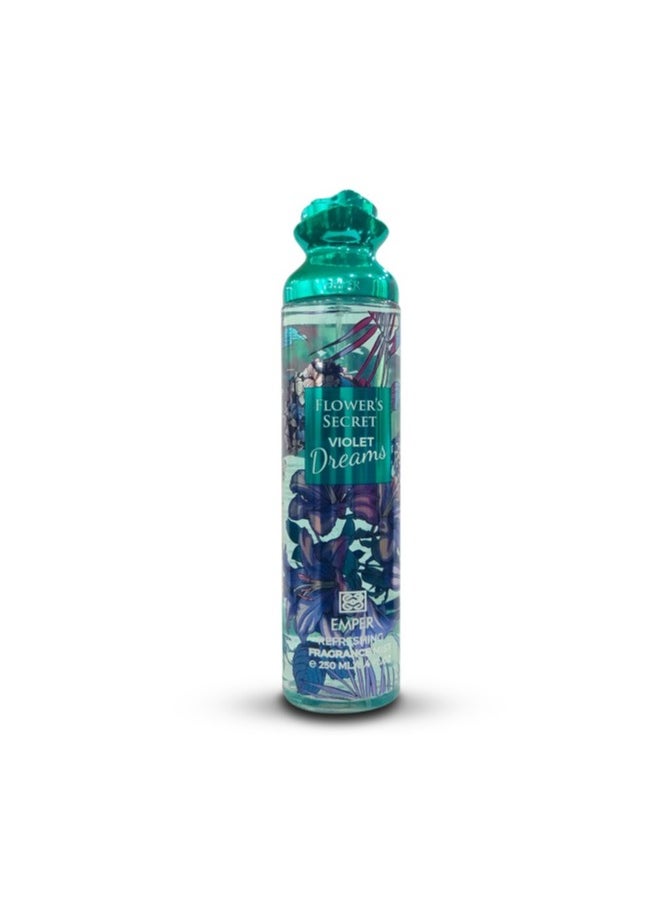 Emper - Flower's Secret Violet Dreams Body Mist For Women 250ml - Image 1
