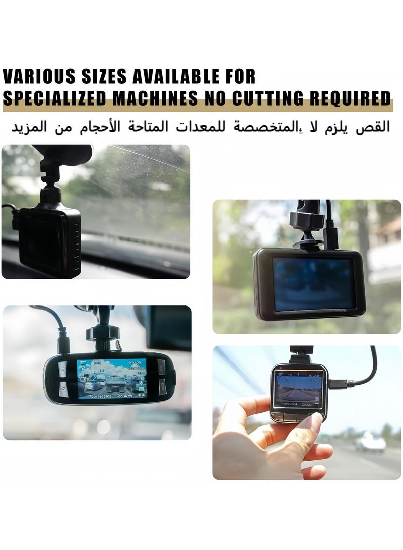 كرونايتي (6 قطع) ملصقات الزجاج الأمامي لمسجل المرور، ملصقات حماية السيارات، غشاء استاتيكي مزدوج الوجه لتثبيت كاميرا السيارة، ملصقات تجليد سيارات، ملصقات صامغات مزدوجة الوجه لحماية زجاج السيارة، ملحقات سياره، اكسسوارات سيارات هيونداي، زينة سيارات داخليه، اكسسوار سيارة داخلية، حماية ابواب السيارة، مستلزمات سيارة - Image 5