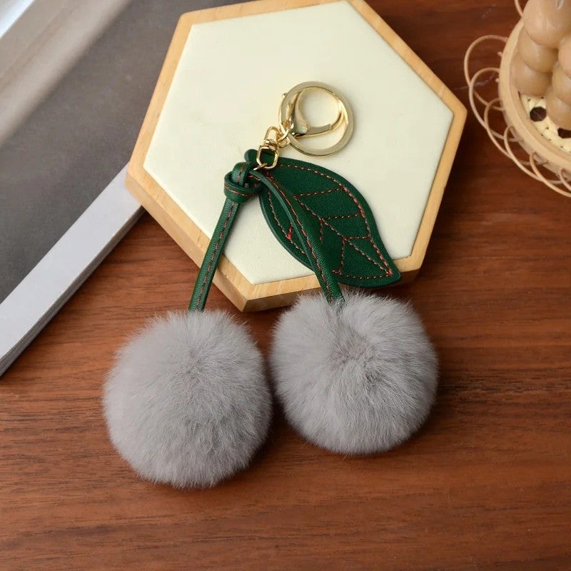 Y&D Plush Fruit Cherry Keychain – Stuffed Animal Toy, Soft & Cuddly, Lovely Fashion Accessory, Generous Warm Gift for Kids and Teens - Image 5