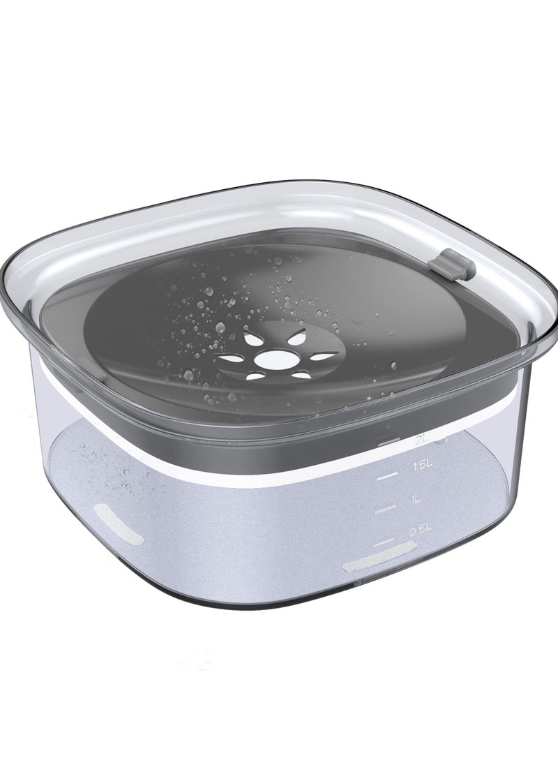Large Capacity Dog Water Bowl No Spill Water Bowl for Dogs Dog Food Water Bowl Slow Water Feeder Suitable for Vehicle Carried Travel Drinking Water Bowl for Dogs Cats - Image 1