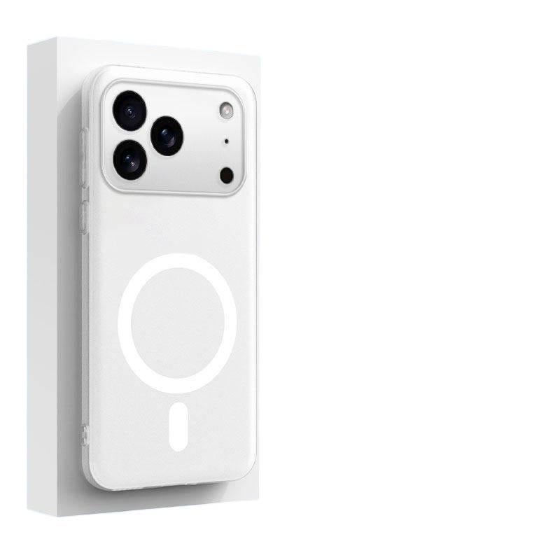 MS Silicone MagSafe Case for Redmi Note 15 with Drop Protection and Strong Magnetic plus Shockproof plus Full Coverage plus Frosted Matte in Translucent White - Image 1
