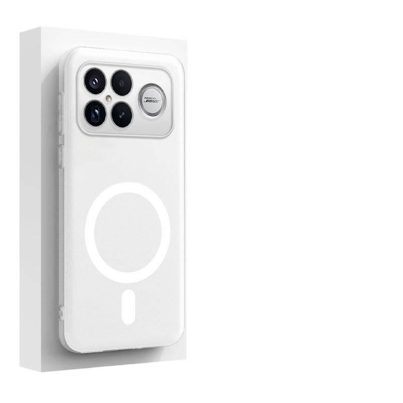 MS Silicone MagSafe Case for Redmi Note 15 with Drop Protection and Strong Magnetic plus Shockproof plus Full Coverage plus Frosted Matte in Translucent White - Image 3