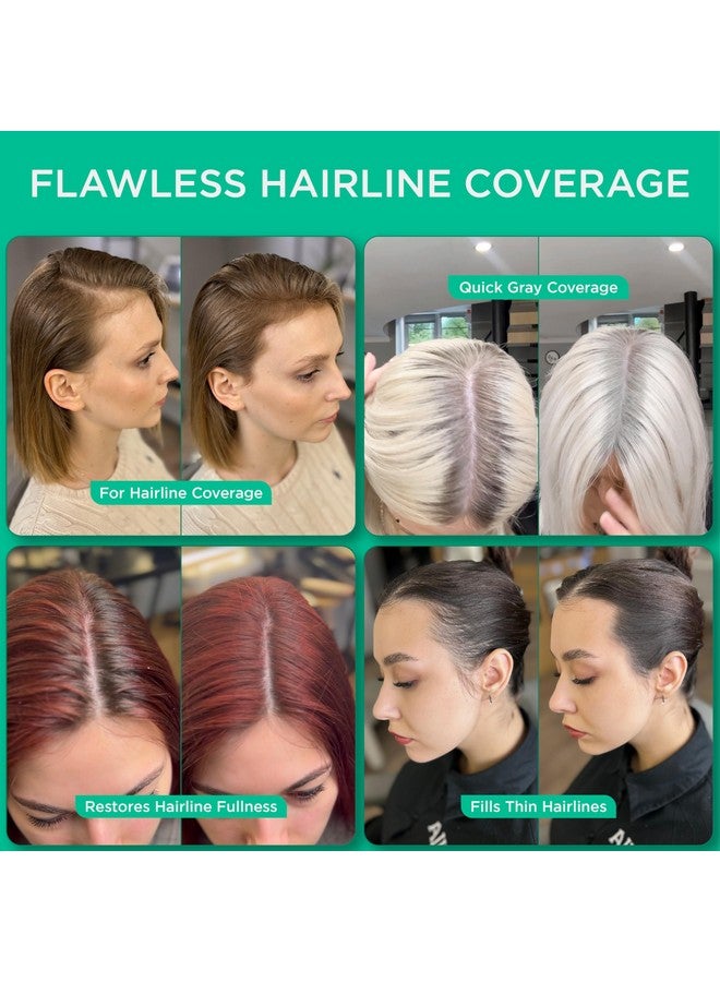 THICK FIBER Root Touch Up Powder,Root Cover Up Hairline Powder For Thin Hair-Water&Sweat Resistant Hair Loss Concealer Set With Hair Powder For Thinning Hair Women,Includes Brush(Dark Brown)4 Grams - Image 3