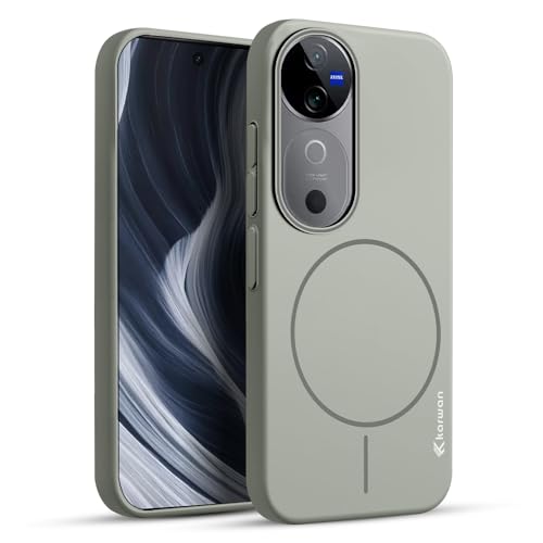 KARWAN®️Magnetic Ultra Slim-Fit Back Case Cover for Vivo V30 |Hard PC Case Cover| Ultra-Thin & Light Weight with [Ultra Premium Feel] Case for Vivo V30(6.8")(Grey) - Image 1