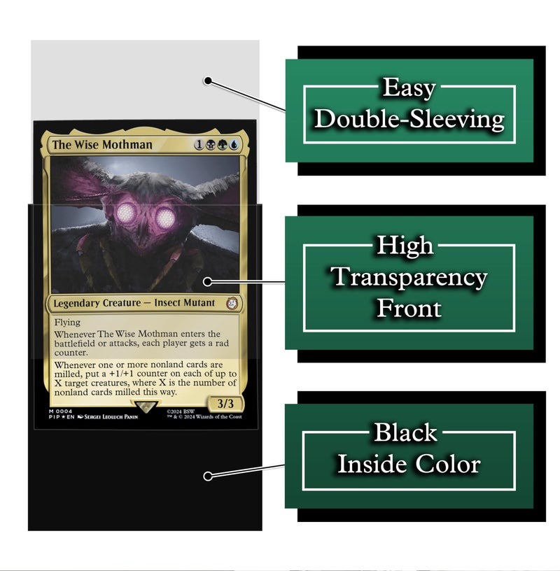 Digital Sorcery Studio Please Stand by Card Sleeves - 100 Pack for MTG, Magic The Gathering, TCG Decks & More, Standard Size Card Sleeves for Trading Card Protection - Ideal for MTG Commander & Fallout Decks - Image 5