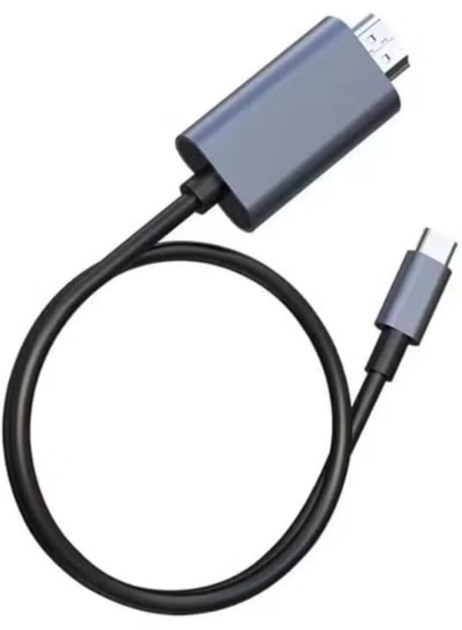 كابل USB-C إلى HDMI – بدقة 4K@30Hz – لتوصيل اللابتوب أو الموبايل بالشاشات – بطول 2 متر للاستخدام اليومي - Image 2