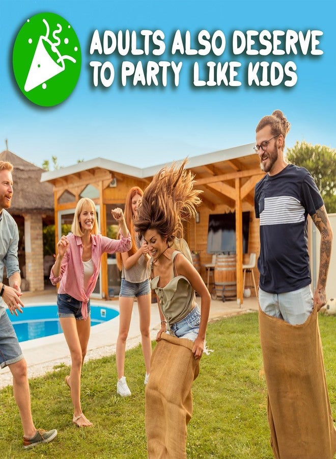 Shop Square Potato Sack Race Bags, 23x40 - Set of 6, Fun Burlap Sacks for Kids & Adults, Perfect for Field Day, BBQs, Picnics, Parties & More - Image 4