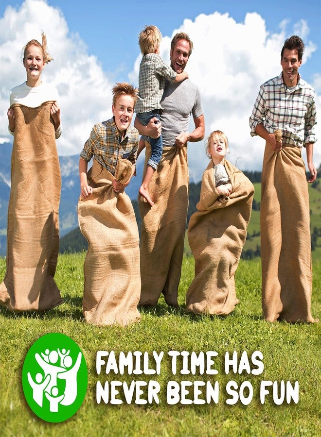 Shop Square Potato Sack Race Bags, 23x40 - Set of 6, Fun Burlap Sacks for Kids & Adults, Perfect for Field Day, BBQs, Picnics, Parties & More - Image 5