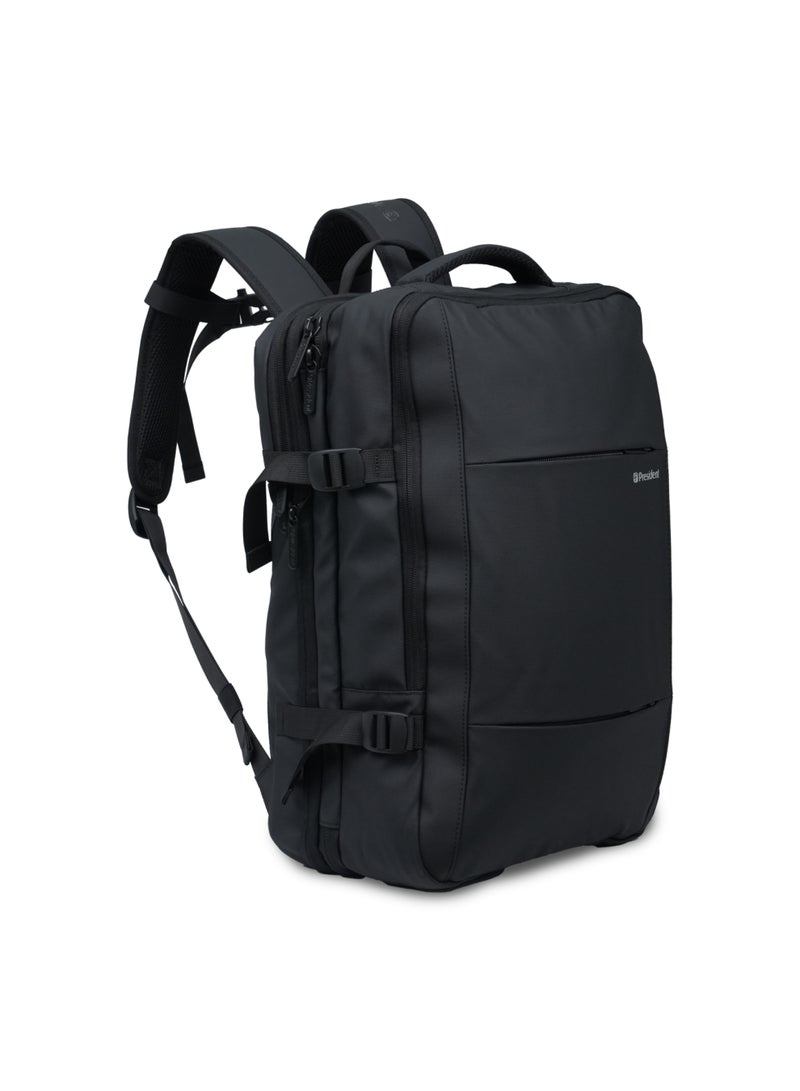 PRESIDENT Backpack Business Travel Durable Backpack with USB Charging Port Waterproof Fashionable Multifunctional College School Backpack for Men Women Camping Hiking Outdoor Sports ( Black ) BPP1908 - Image 4