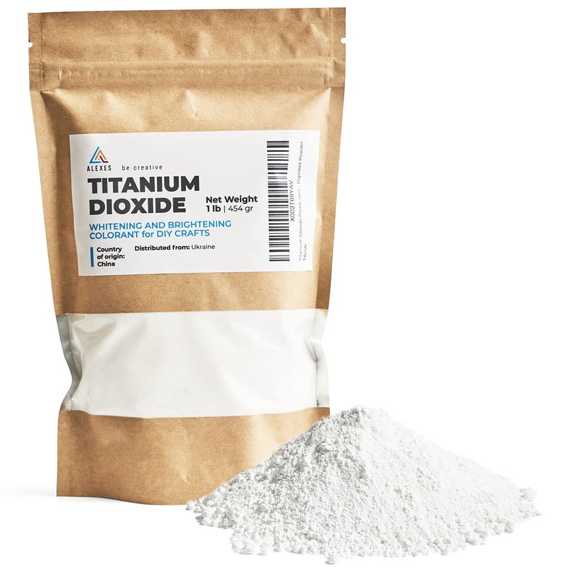 Titanium Dioxide 1 Lb Pure Titanium Dioxide for Soap Whitening Colorant for DIY and Crafts Titanium Dioxide for Soap Making Titanium Dioxide Powder