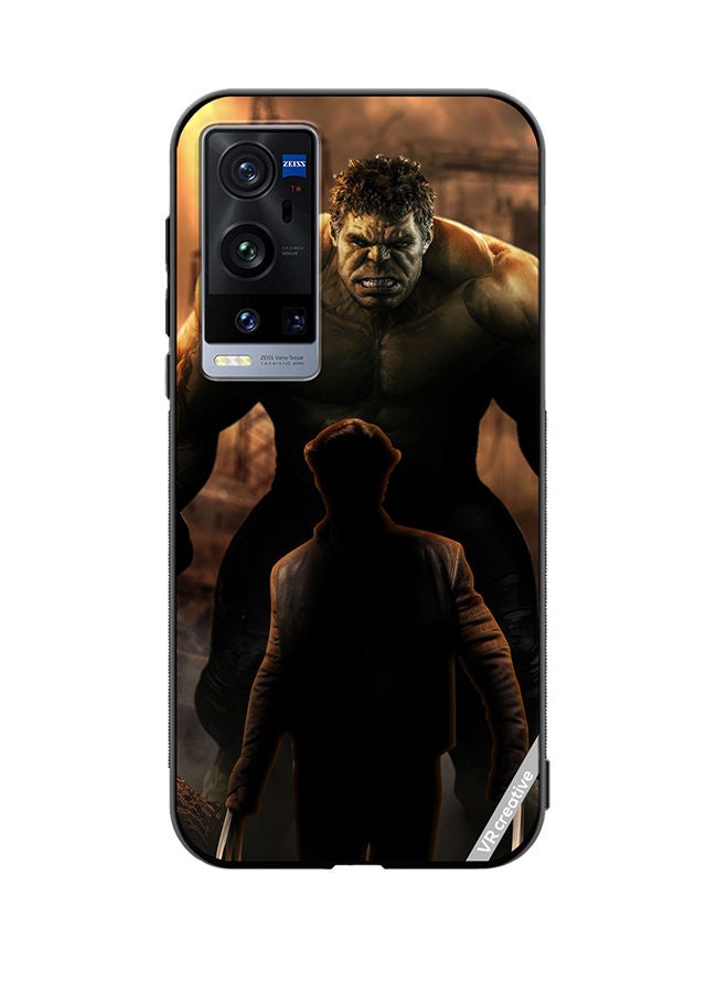 VR CREATIVE Protective Case Cover For Vivo X60 Pro Plus Hulk Vs Xman Design Multicolour - Image 1