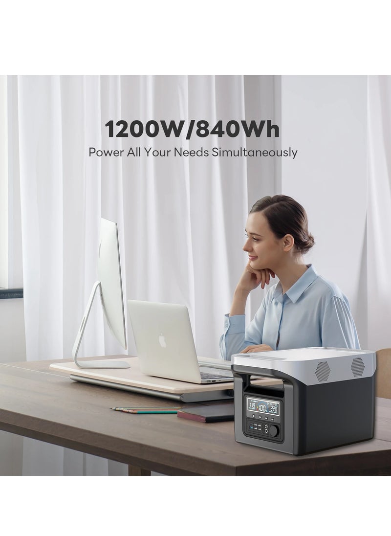Sharpdo Portable Power Station 220V 1200W 70AH, 840WH LiFe Battery for Home Backup, Power Outages, and Outdoor Camping  - Image 1