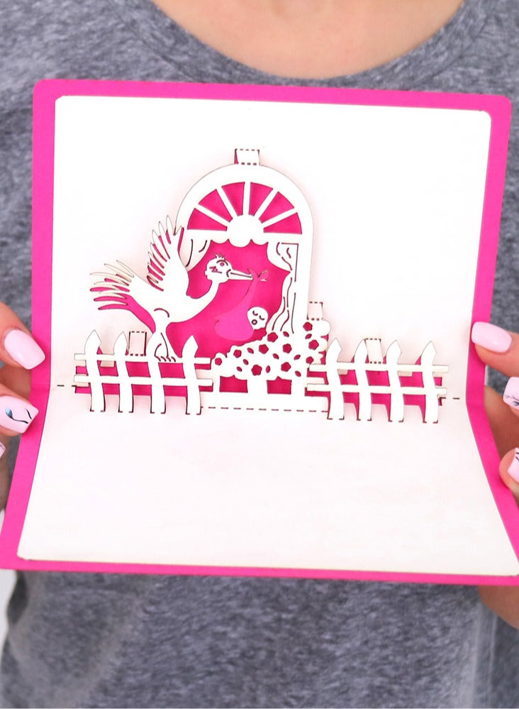 Wow Cards Newborn Baby Girl Greeting Card - Image 2