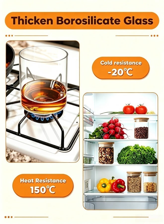 HOMESTAR Glass Storage Jars with Bamboo Lids, 12 Pcs 200ml Airtight Clear Glass Canisters, Food Grade Glass Containers for Spices, Nuts, Tea, Coffee Beans, Pantry Kitchen Organization - Image 4