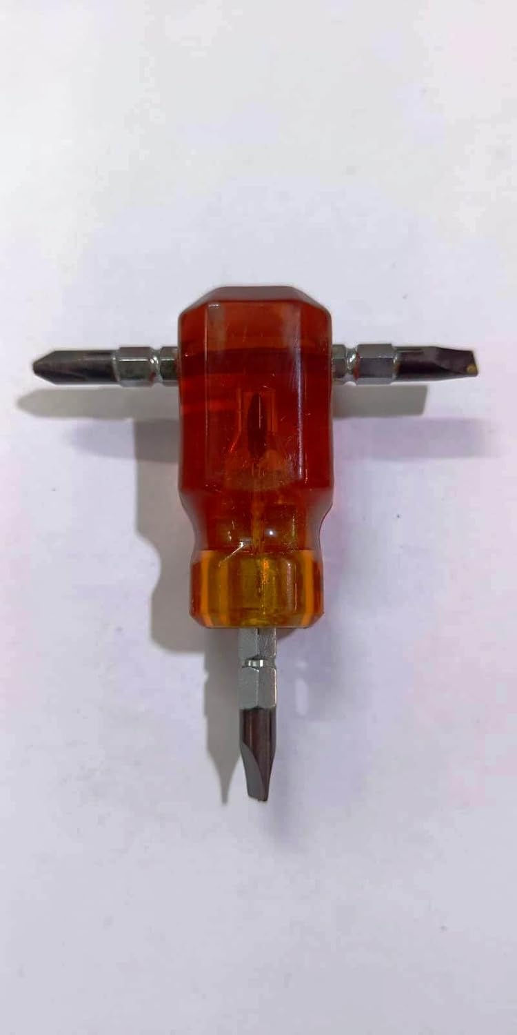 FTE Mini Pocket 2 in1 Screwdriver with an extra bit Very handy and easy to store in bag or pocket Size 3 x 1 inch - Image 1