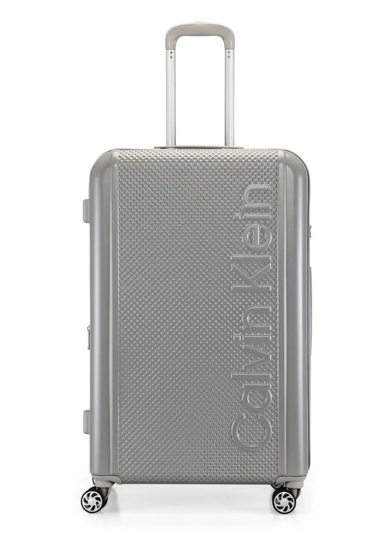 CALVIN KLEIN Waffle Hardside Spinner Luggage On Wheels, Ultra Lightweight ABS, 4 Double Wheels