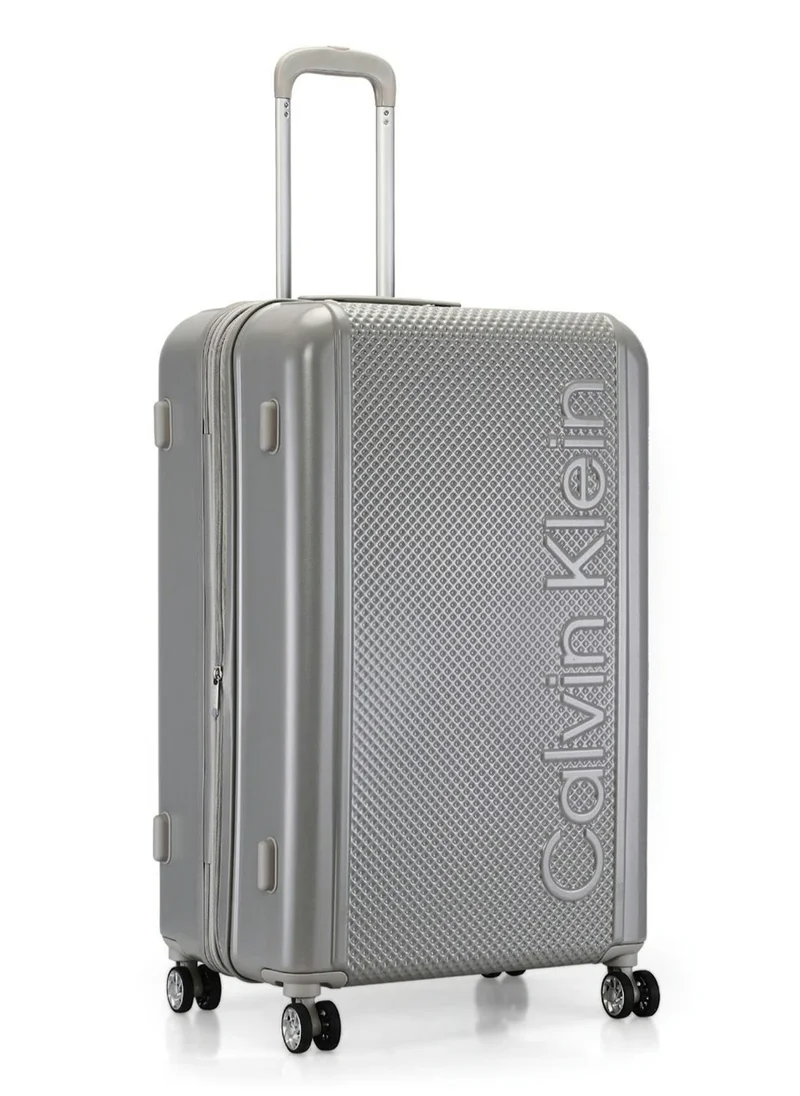 CALVIN KLEIN Waffle Hardside Spinner Luggage On Wheels, Ultra Lightweight ABS, 4 Double Wheels