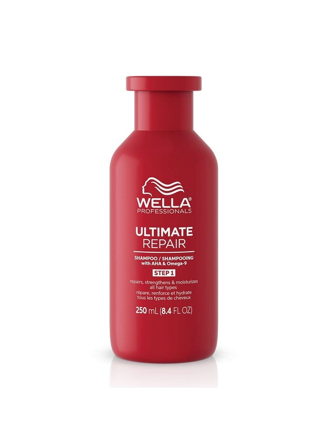 Wella Professionals Ultimate Repair Shampoo Professional Lightweight Cream Shampoo For Damaged Hair 8.4Oz  - Image 1