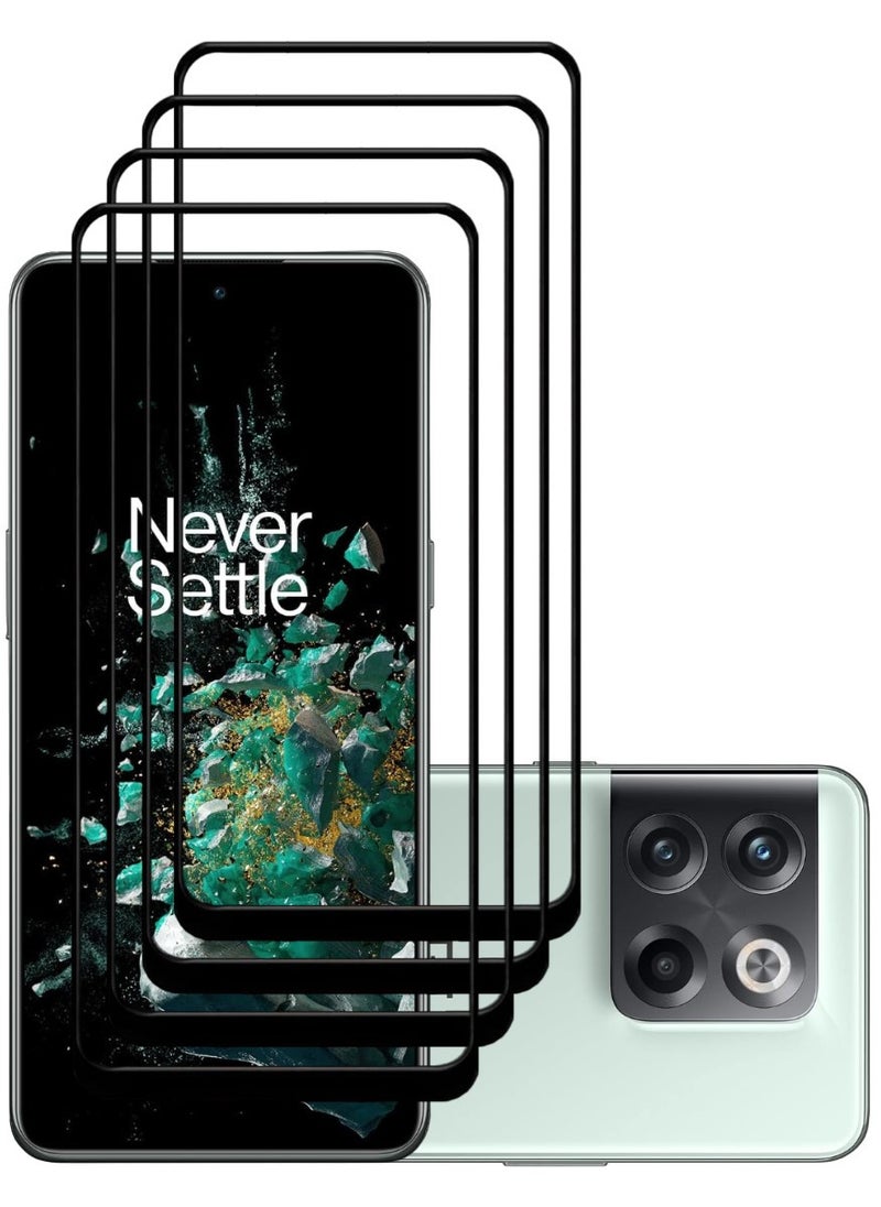 ACLIX 4 Pieces Antistatic ESD Dustproof Premium Quality High Definition Tempered Glass Screen Protector Designed For OnePlus 10T - Image 1