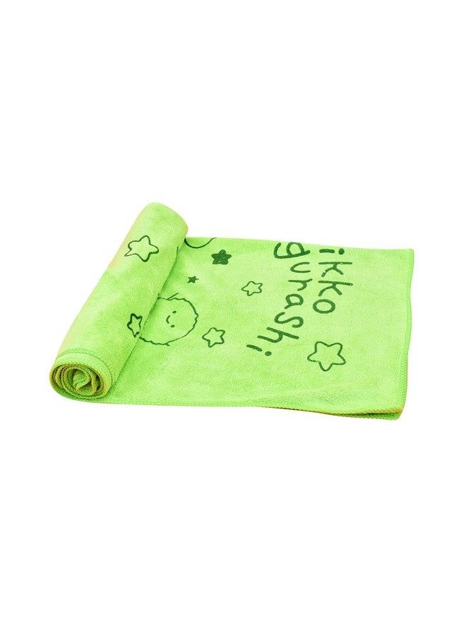 The Little Lookers Towel For Newborn Baby Kids; Super Soft Baby Bath Towel Set For Infants Bathing Accessories (Dark Pink & Green Small)  - Image 3