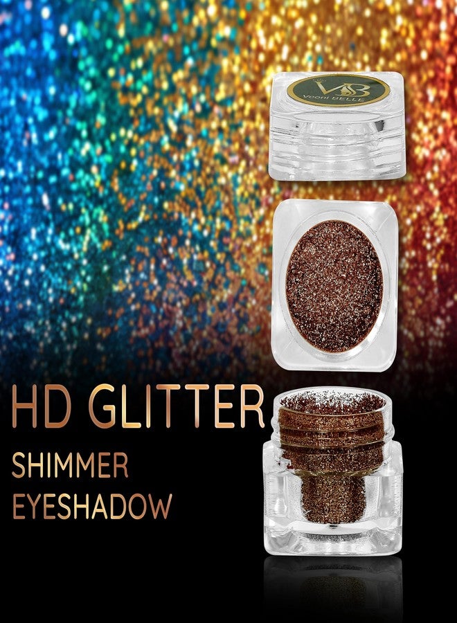 Veoni Belle HD Holographic loose Glitter eyeshadow for eye makeup-Ruby Red 5g - Image 2