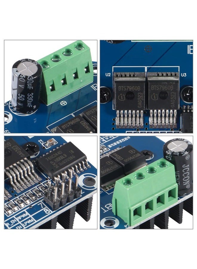 DORHEA 5PCS BTS7960 DC Stepper Motor Driver Module 43A Current Limit Control Module H-Bridge PWM Smart Car Board Compatible with Ar duino Raspberry Pi Smart Car - Image 3