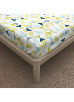 Wakefit Wakefit Bedsheet for Queen Size, Bedsheet Queen Size Bed Cotton, Fitted Bedsheets Queen Size Cotton, 144 TC 100% Cotton with 2 Pillow Covers (Elastic Fitted Sheet 78x60 : Maze), Maze-multicolor  - Image 5