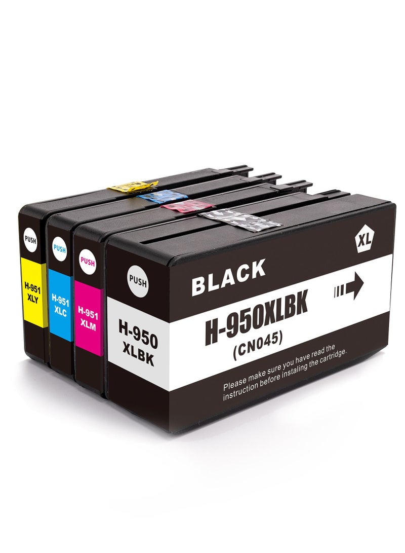 NexNova ink Cartridges 950XL 951XL for HP High Yield 4-Pack 950 951 XL for Printer Officejet Pro 251dw 276dw 8100 8600 8610 8620 8630 8640 8650 8660 - Image 2