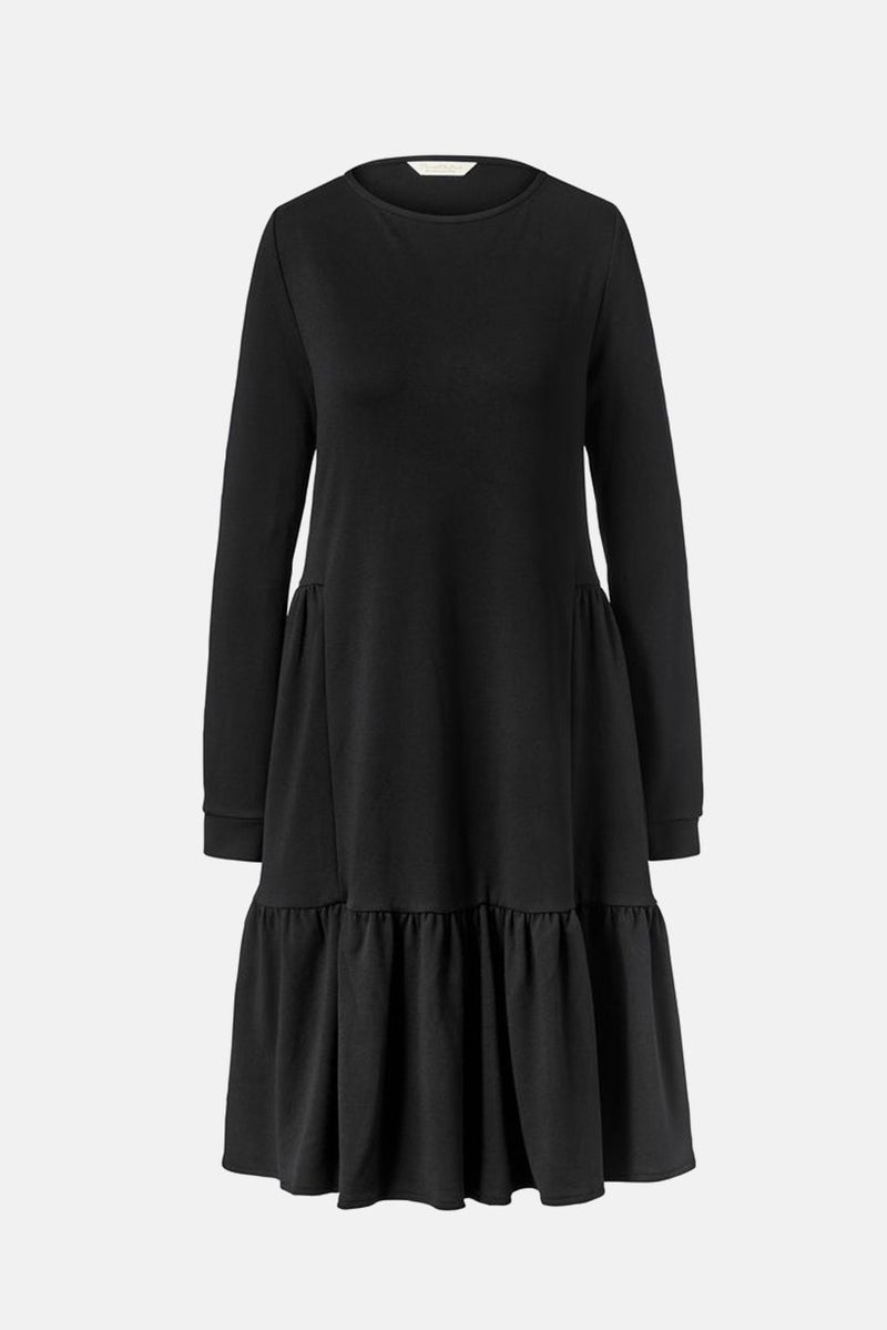 Tchibo Women Plain Sweatshirt Dress, Black - Image 3