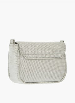 Little Missy Girls Bow Accent Crossbody Bag with Chain Strap and Button Closure  - Image 4