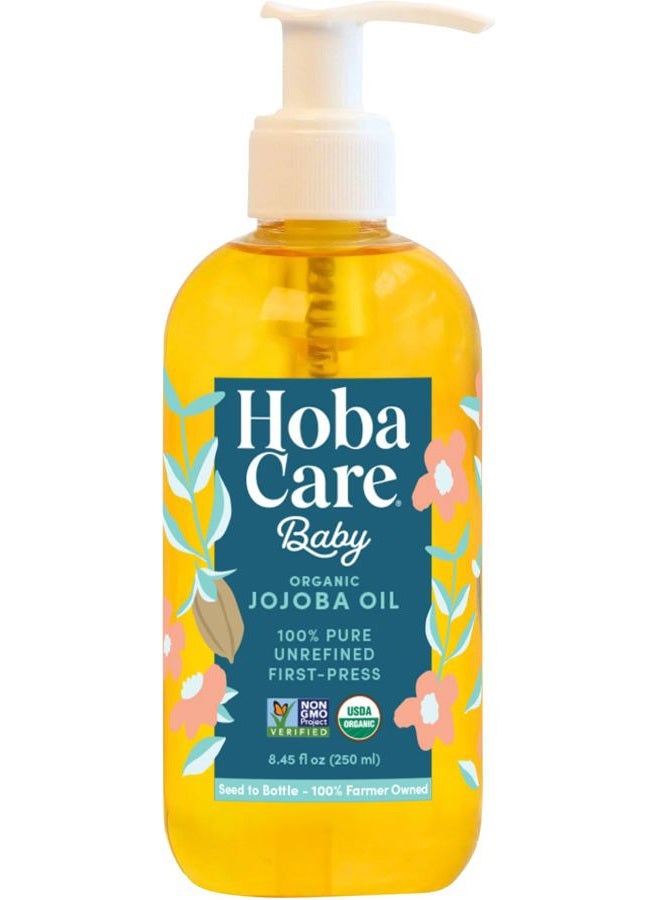 hobacare The Original Jojoba Company - Baby Organic 8.44 oz. (250 mL) - Pure Organic Jojoba for Face and Body - Essential Jojoba - 100% Pure jojoba - Image 1
