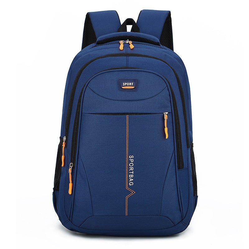 Simple And Fashionable Backpack For Male And Female Couples, Solid Color Backpack For The Beginning Of School Season, Large Capacity And Burden-Reducing School Bag For Middle School And College Students - Image 2
