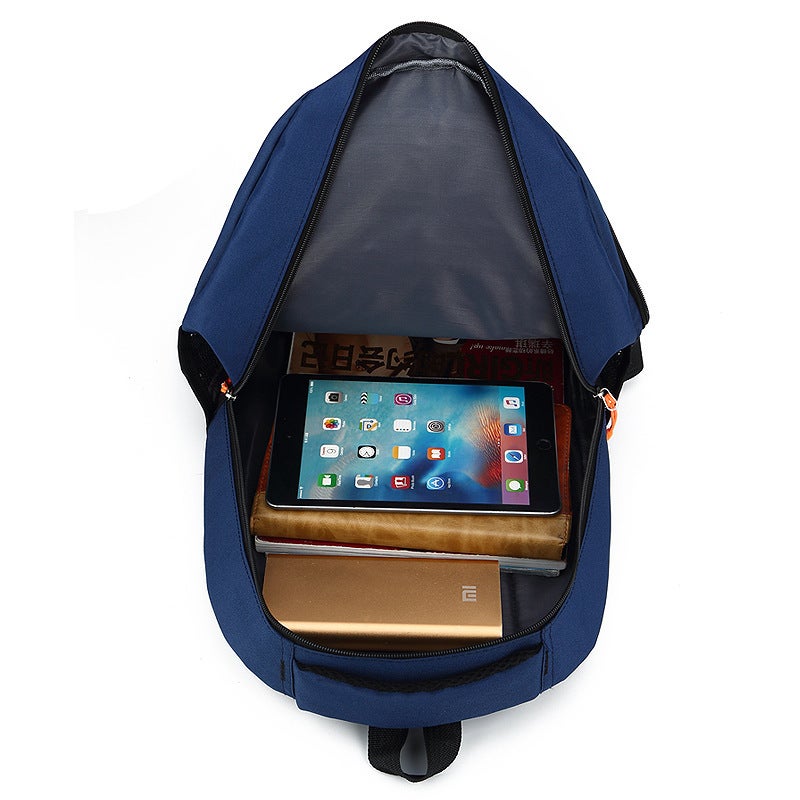 Simple And Fashionable Backpack For Male And Female Couples, Solid Color Backpack For The Beginning Of School Season, Large Capacity And Burden-Reducing School Bag For Middle School And College Students - Image 4