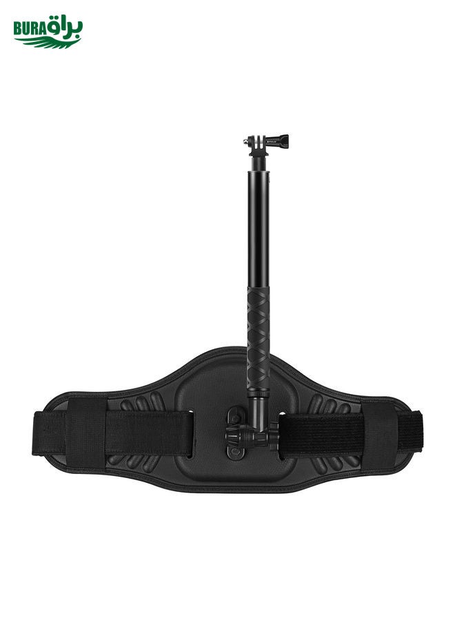 BURAQ PULUZ Waist Belt Mount Strap with Selfie Stick Monopod for