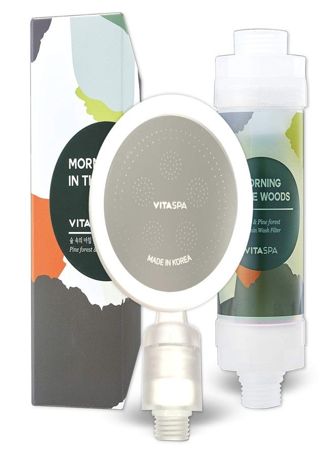 VITASPA Vitamin C Shower Head Filter Set Made in Korea (Green forest - Exellent Skin & Hair Enhancement, Aroma Therapy, Remove Chlorine & Impurities/Gift idea For Her/Him, wife, girlfriend - Image 1