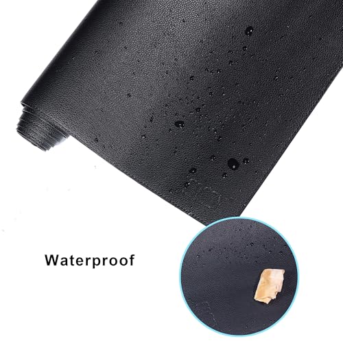 Cacoy 51" x 24" Leather Desk Mat, Office Desk Blotters, Large Computer Gaming Mouse Pad XXL, Waterproof PU Leather Laptop Table Cover Protector, Executive Desktop Accessories (Black) - Image 5