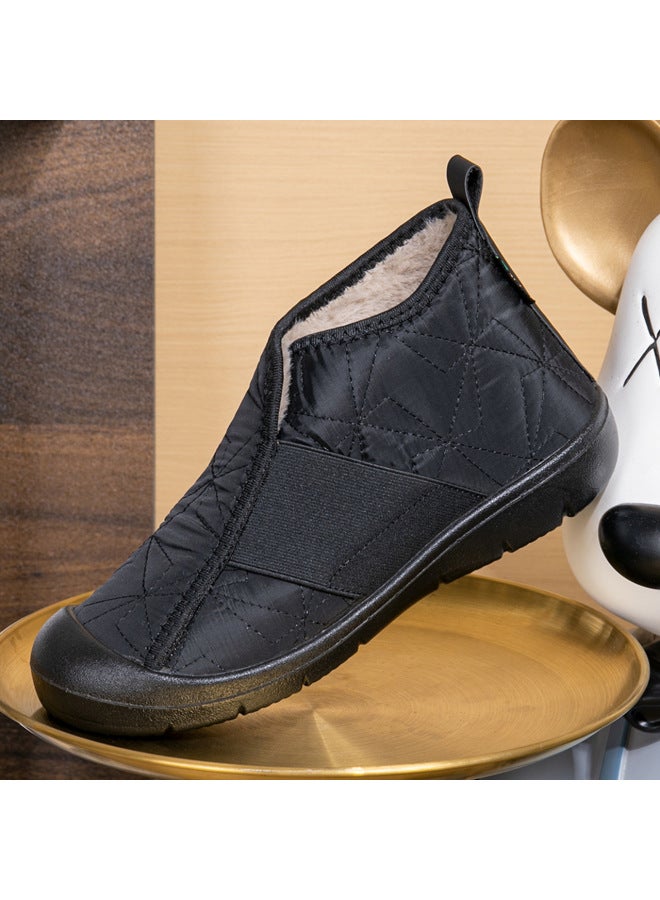 Winter New Fashion Women's Cotton Shoes With Fleece, Thickened And Warm Snow Boots, Women's Casual Cotton Boots Available