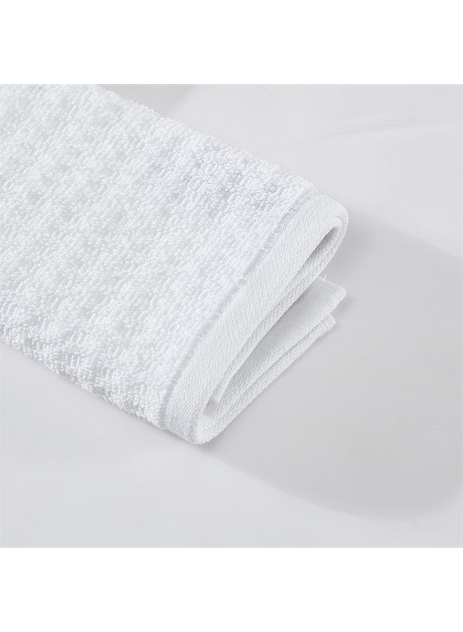 TOMMY Bahama Washcloth Set, Highly Absorbent Cotton Bathroom Decor, Low Linting & Fade Resistant (Northern Pacific White, 12 Piece) - Image 3
