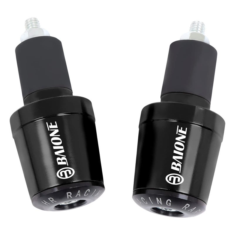سدادات نهاية مقود دراجة نارية من وورلد موتوب لسيارات هوندا CBR1000RR CBR600RR CB650F CBR250R مناسبة لجميع سدادات نهاية مقود 78 أسود