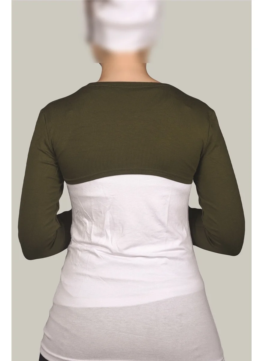 Altobeh Long Sleeve Hijab Bolero - Khaki