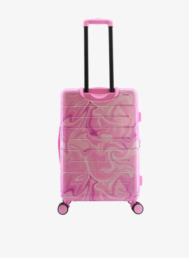 وايف Textured Hardcase Luggage Trolley Bag with Retractable Handle