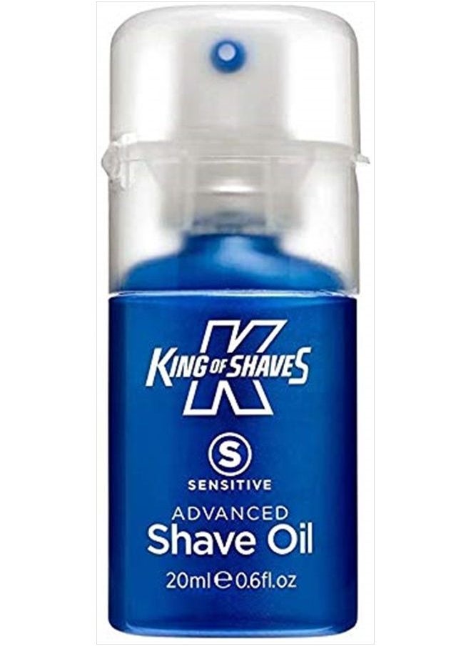 King of shaves Sensitive Advanced Shaving Oil With Handy Pump 30 ml  - Image 1